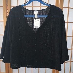 H&M Button Down Crop Top